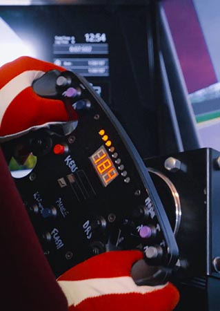 Au volant du simulateur